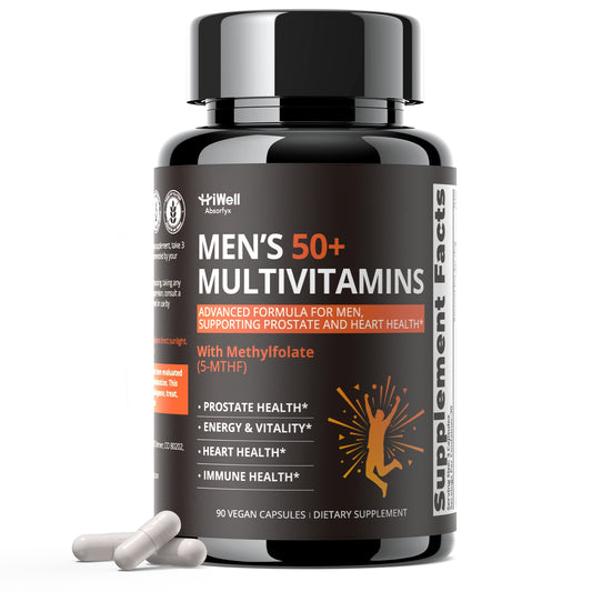 Men’s 50+ Multivitamin with Methylfolate, CoQ10 & Saw Palmetto