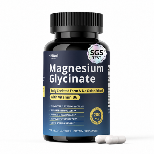 Magnesium Glycinate 200mg+B6, Sleep & Stress Support